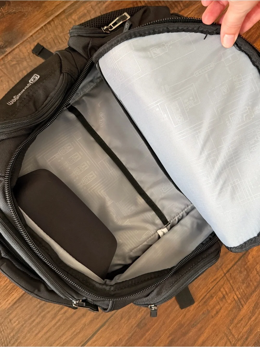 OGIO Black Backpack with USAA Logo